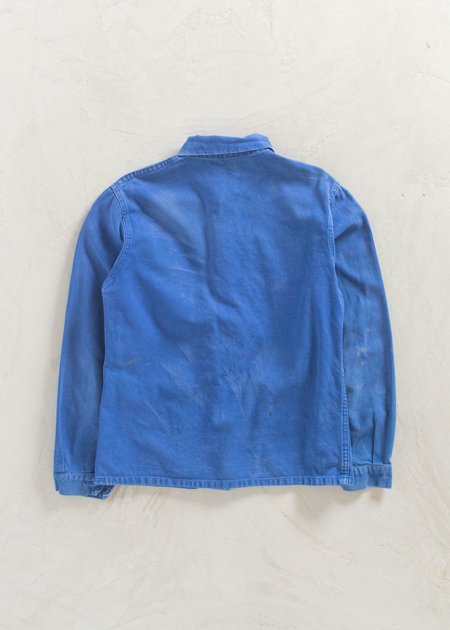 Vintage 1980s Bleu de Travail French Workwear Chore Jacket Size XS/S