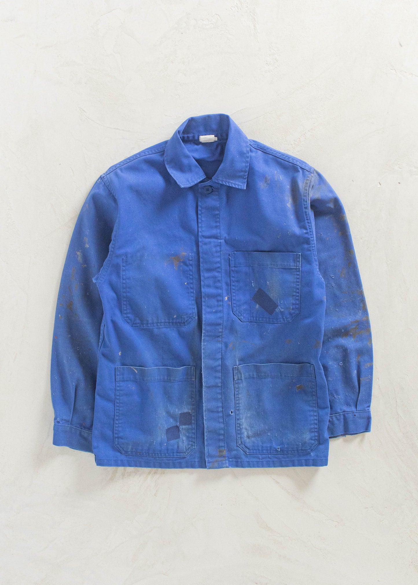 Vintage 1980s Bleu de Travail French Workwear Chore Jacket Size S/M