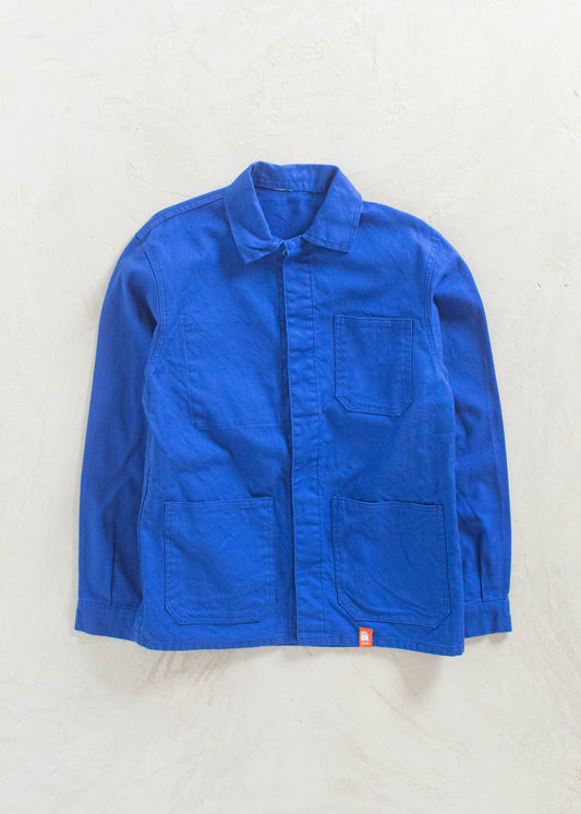 Vintage 1980s DMD Bleu de Travail French Workwear Chore Jacket Size S/M