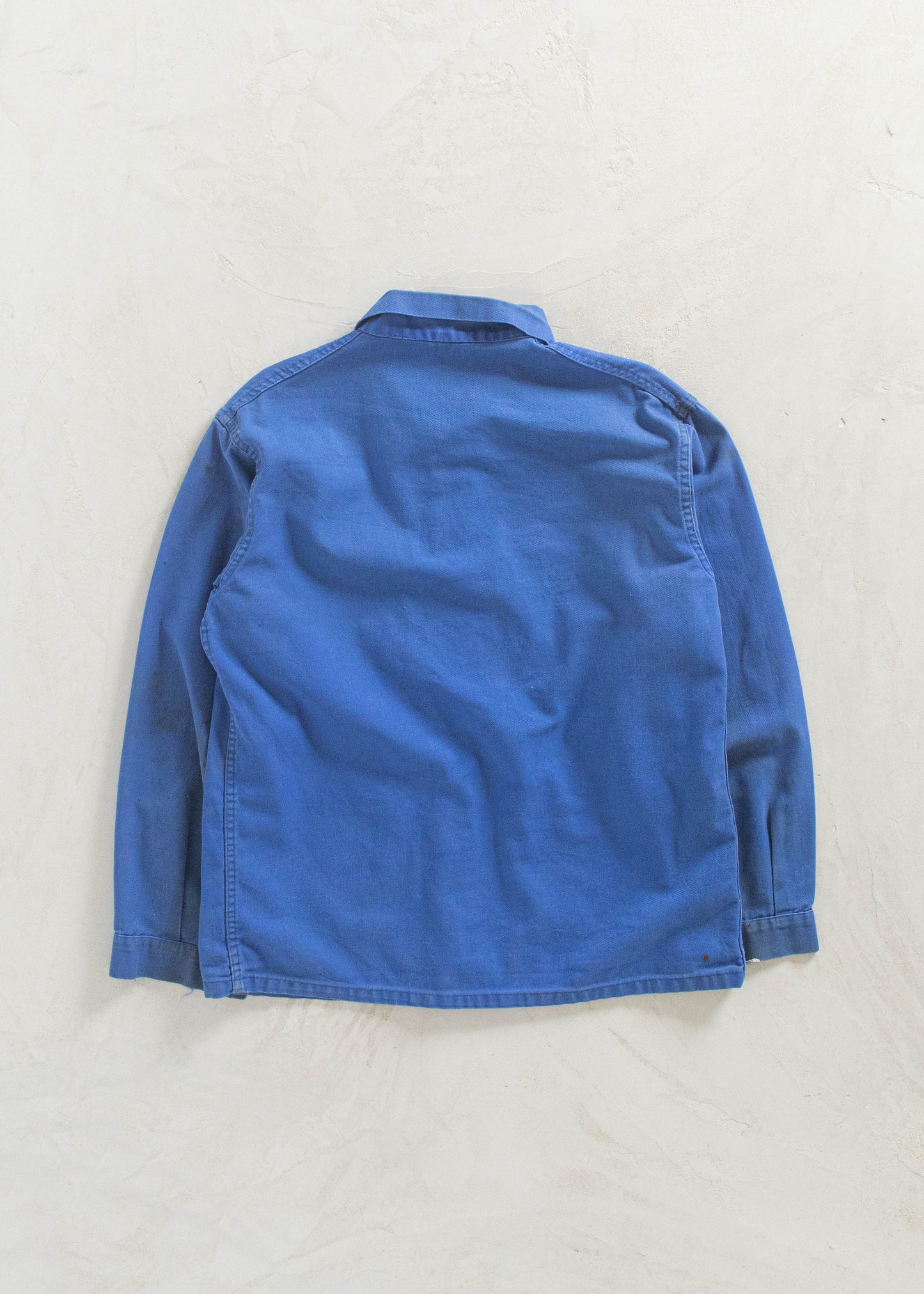 Vintage 1980s Bleu de Travail French Workwear Chore Jacket Size M/L