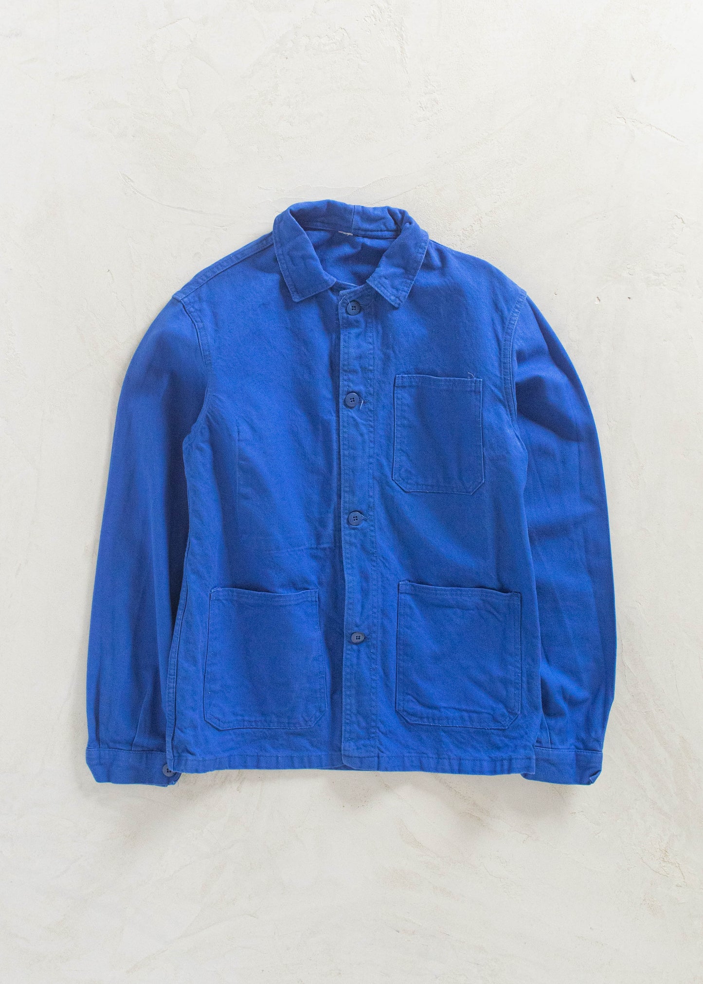 Vintage 1980s Bleu de Travail French Workwear Chore Jacket Size S/M