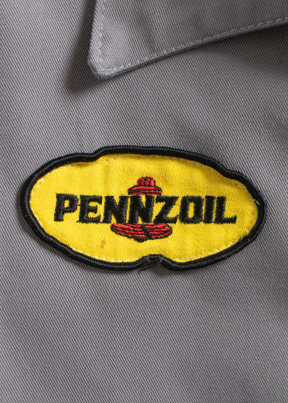 Vintage Pennzoil Chainstitched Gas Jacket Size XL/2XL