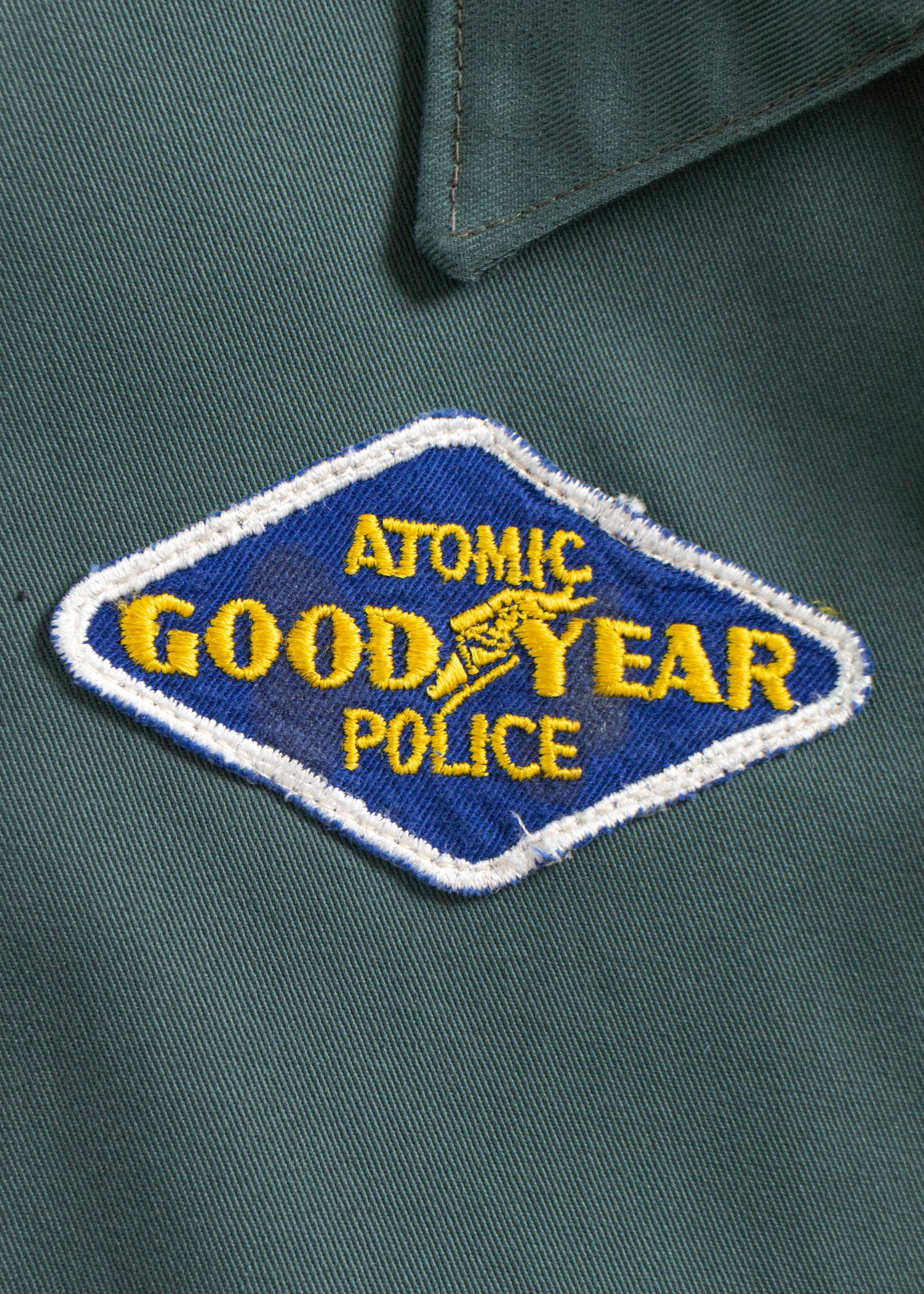 Vintage Atomic Goodyear Police Chainstitched Gas Jacket Size S/M