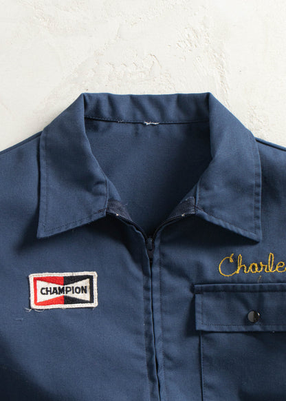 Vintage Champion Chainstitched Gas Jacket Size M/L