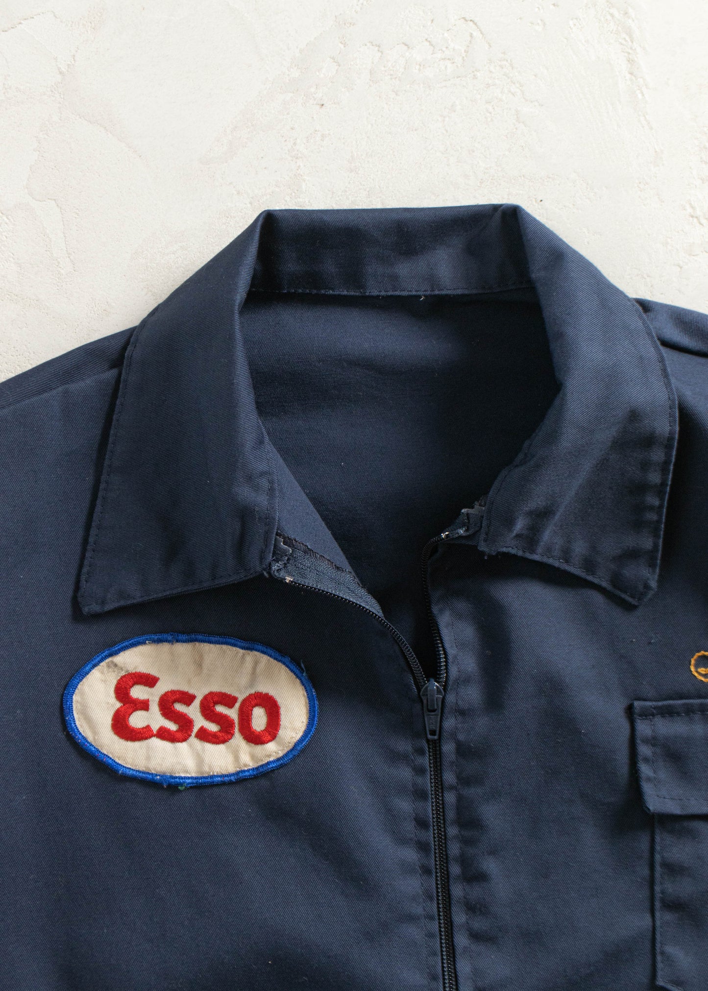 Vintage Esso Chainstitched Gas Jacket Size L/XL