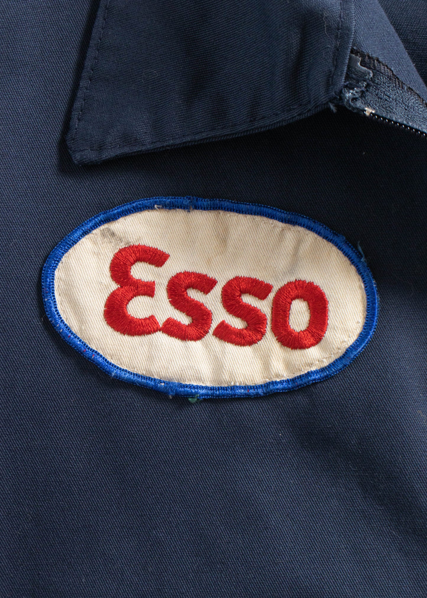 Vintage Esso Chainstitched Gas Jacket Size L/XL