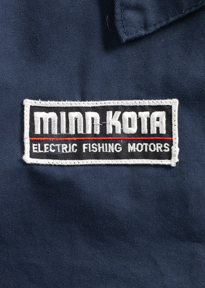 Vintage MinnKota Electric Fishing Motor Chainstitched Gas Jacket Size 2XL/3XL