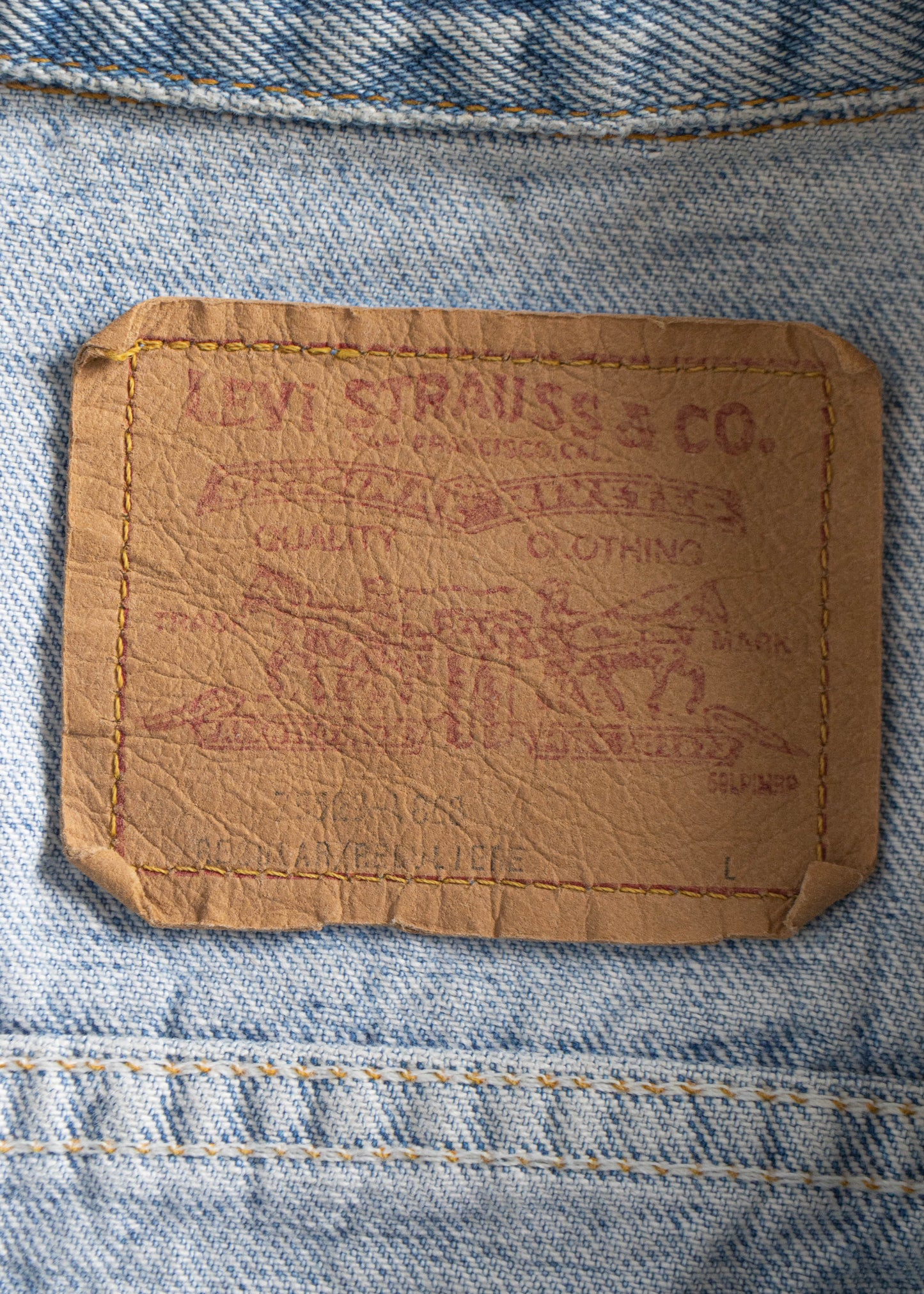 Vintage Levi's Denim Trucker Jacket Size S/M