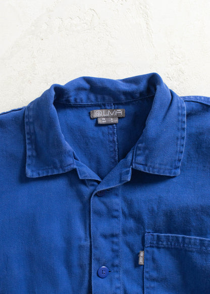 Vintage 1980s LMA Bleu de Travail French Workwear Chore Jacket Size M/L