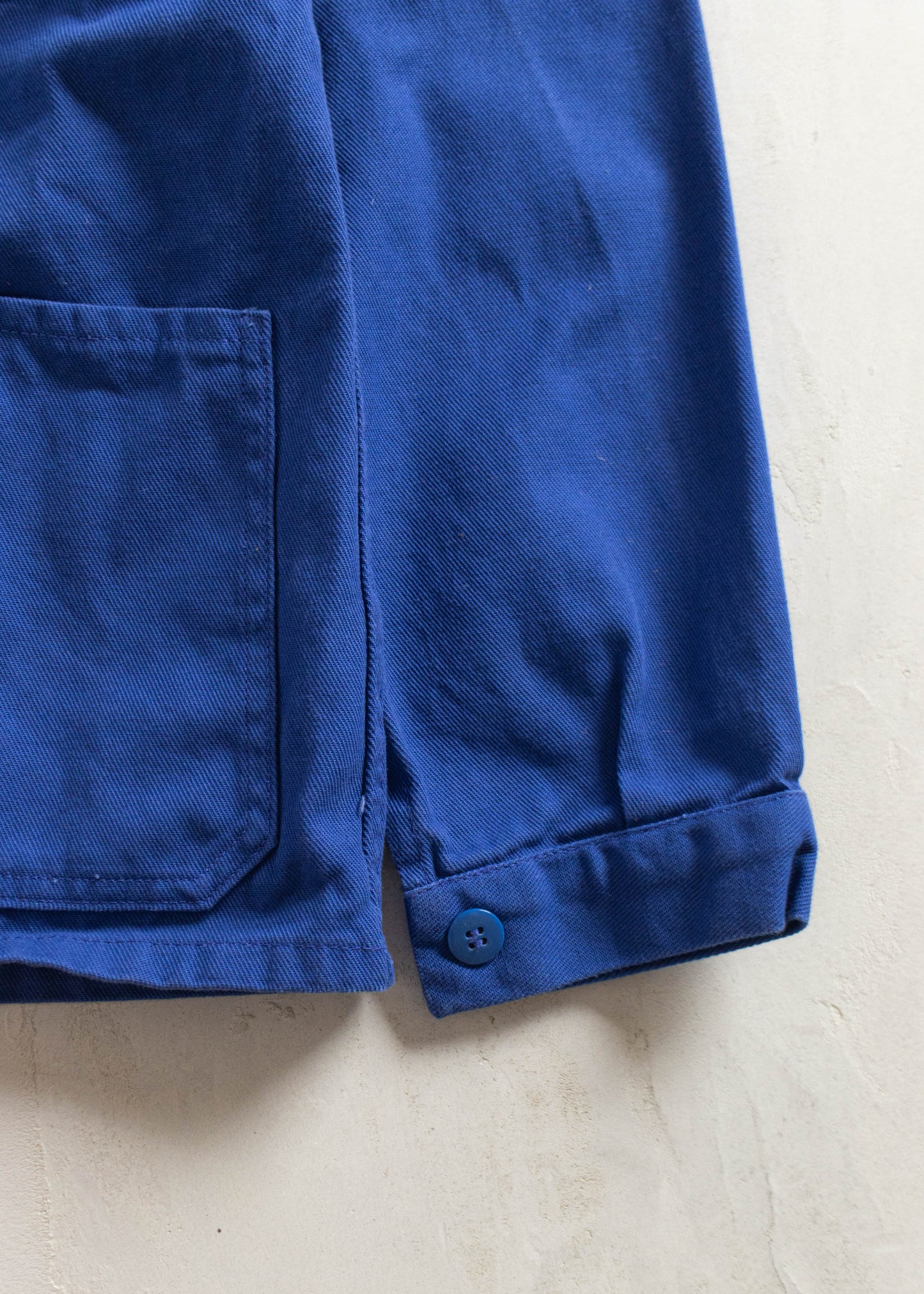 Vintage 1980s Bleu de Travail French Workwear Chore Jacket Size S/M