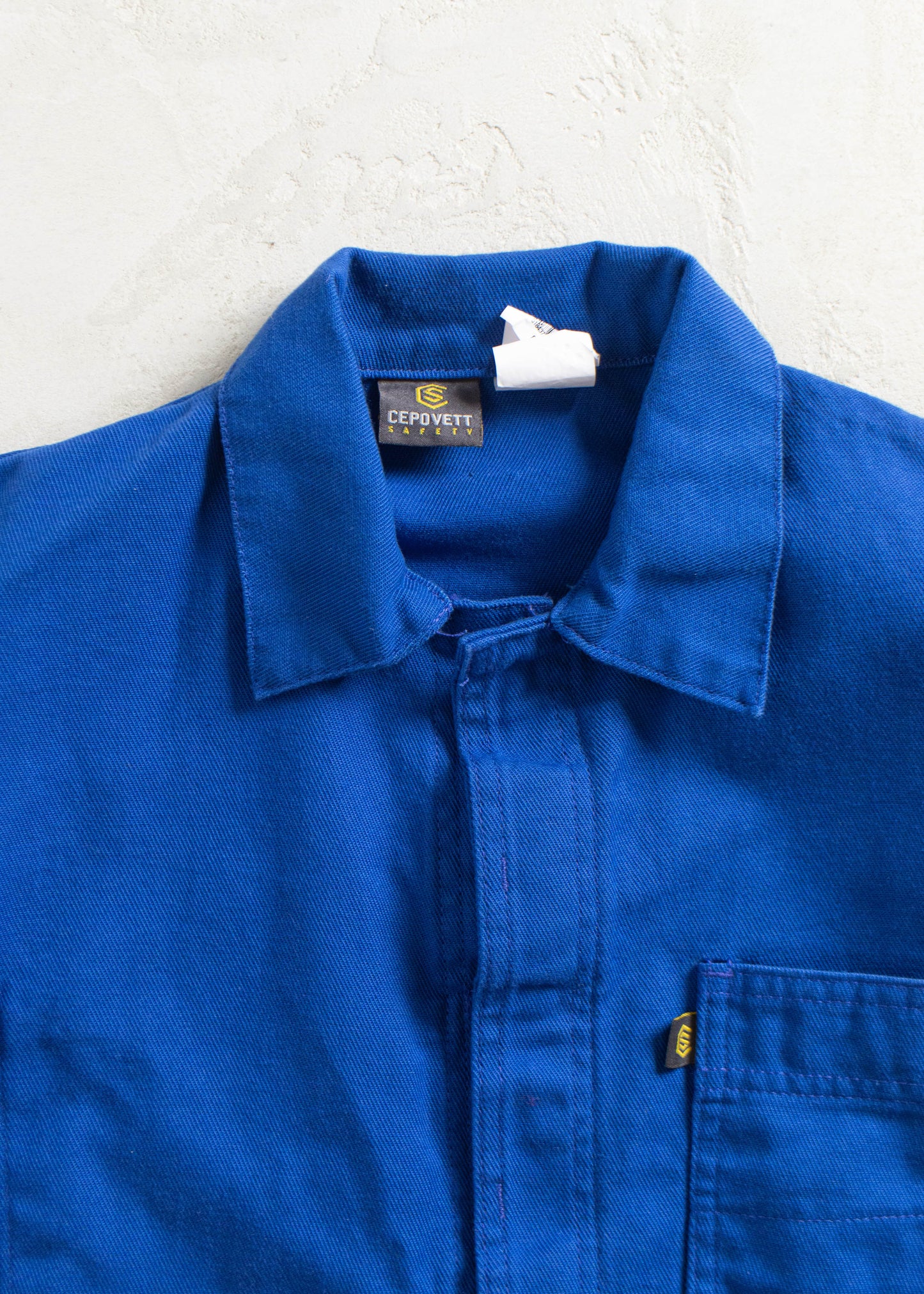 Vintage 1980s Bleu de Travail French Workwear Chore Jacket Size S/M