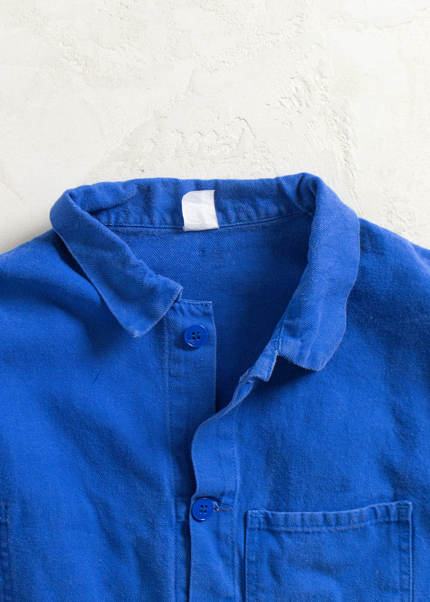 Vintage 1980s Bleu de Travail French Workwear Chore Jacket Size M/L