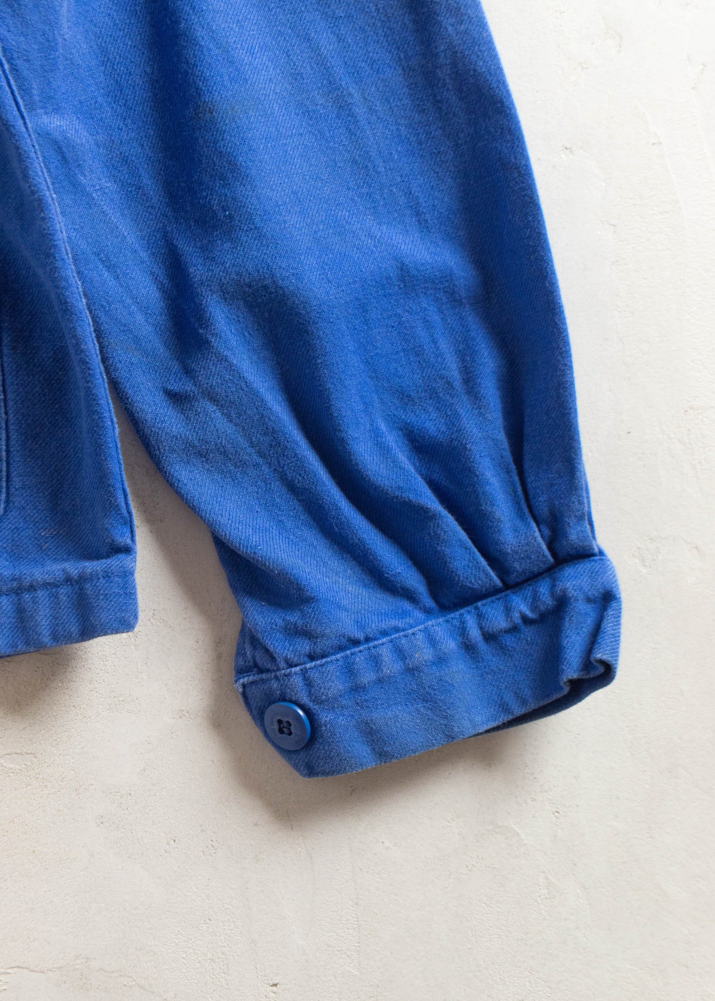 Vintage 1980s Bleu de Travail French Workwear Chore Jacket Size XS/S