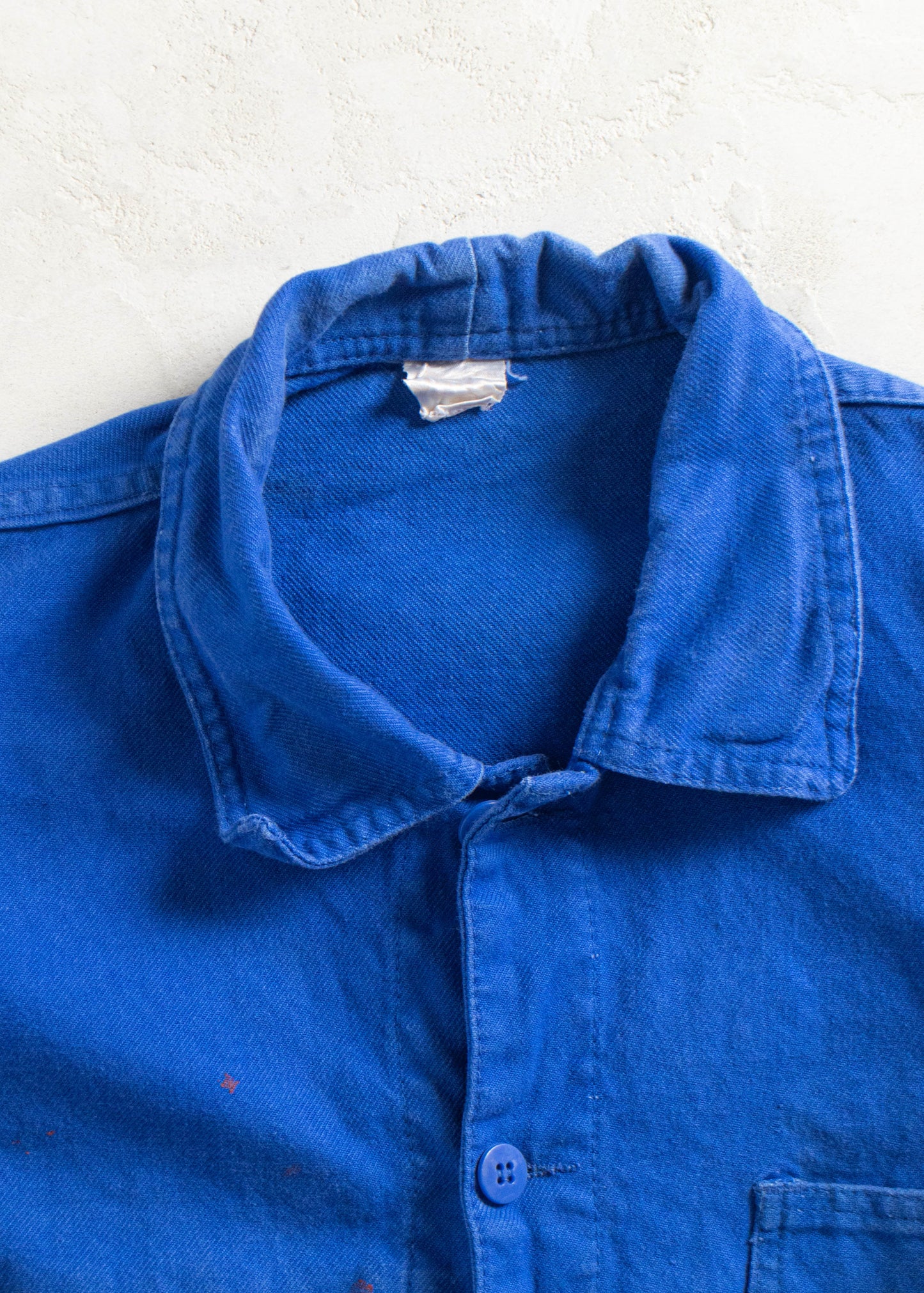 Vintage 1980s Bleu de Travail French Workwear Chore Jacket Size S/M