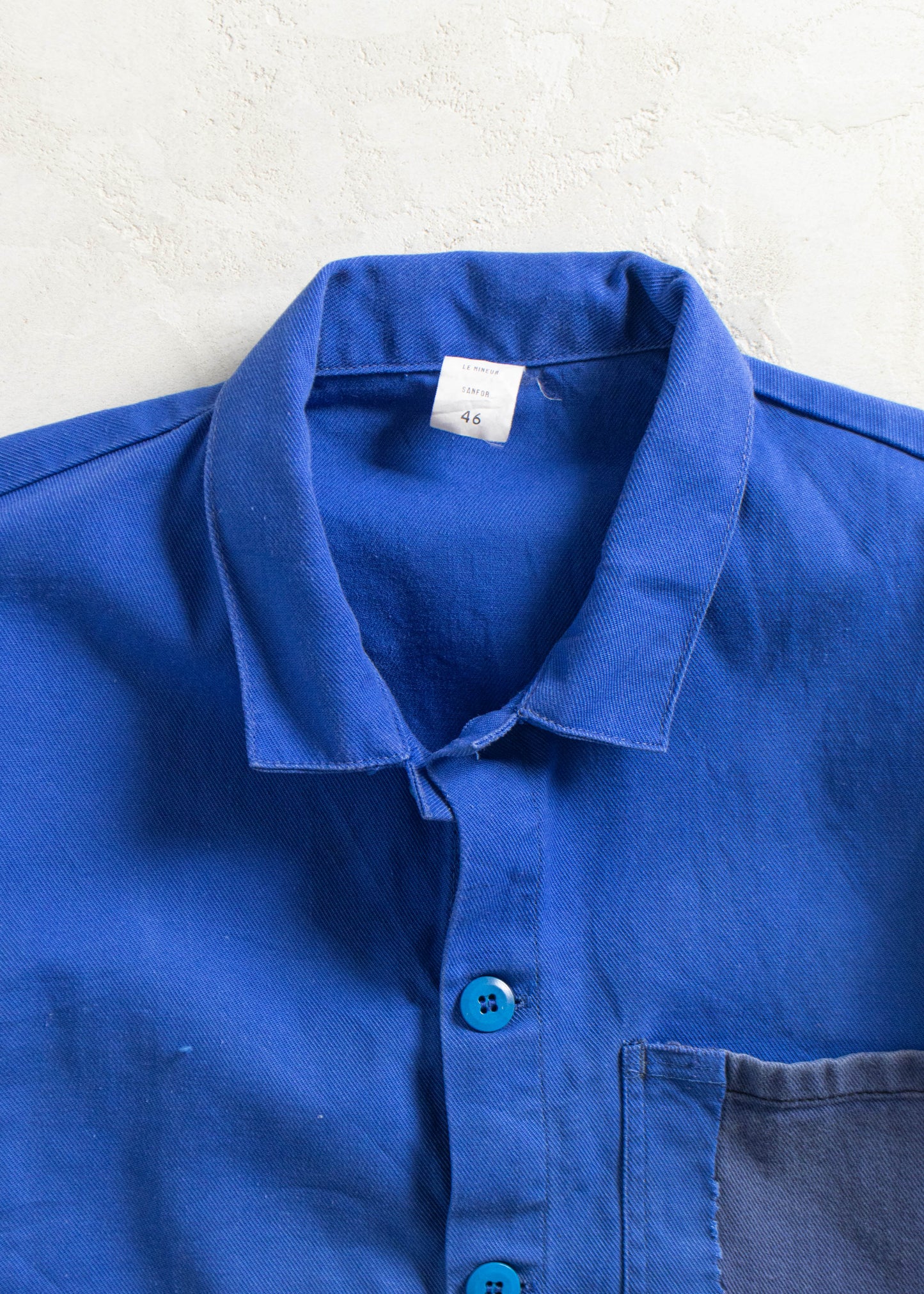 Vintage Le Mineur 1980s Bleu de Travail French Workwear Chore Jacket Size S/M