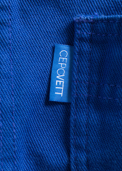 Vintage 1980s Cepovett Bleu de Travail French Workwear Chore Jacket Size XS/S