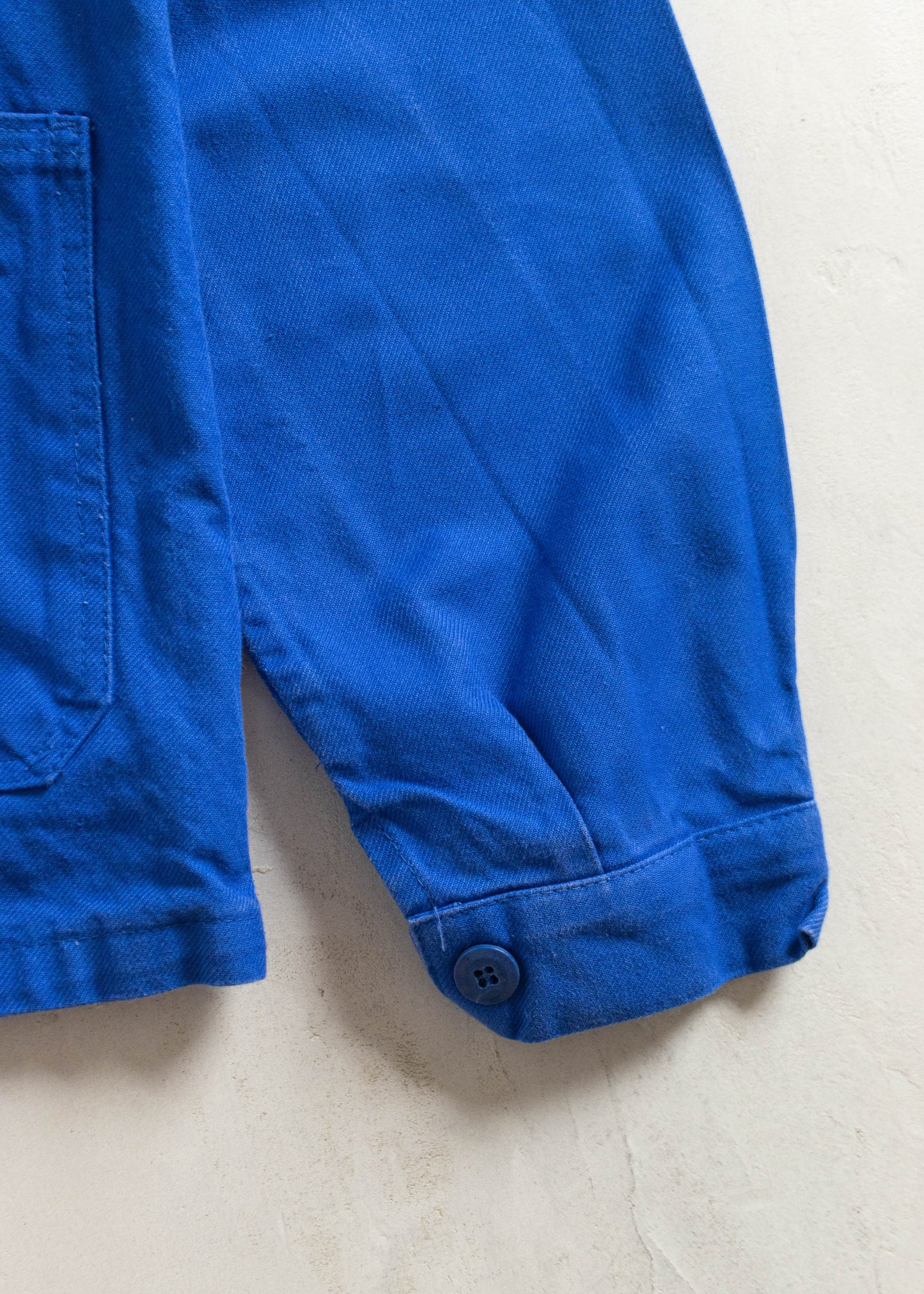 Vintage 1980s Bleu de Travail French Workwear Chore Jacket Size S/M