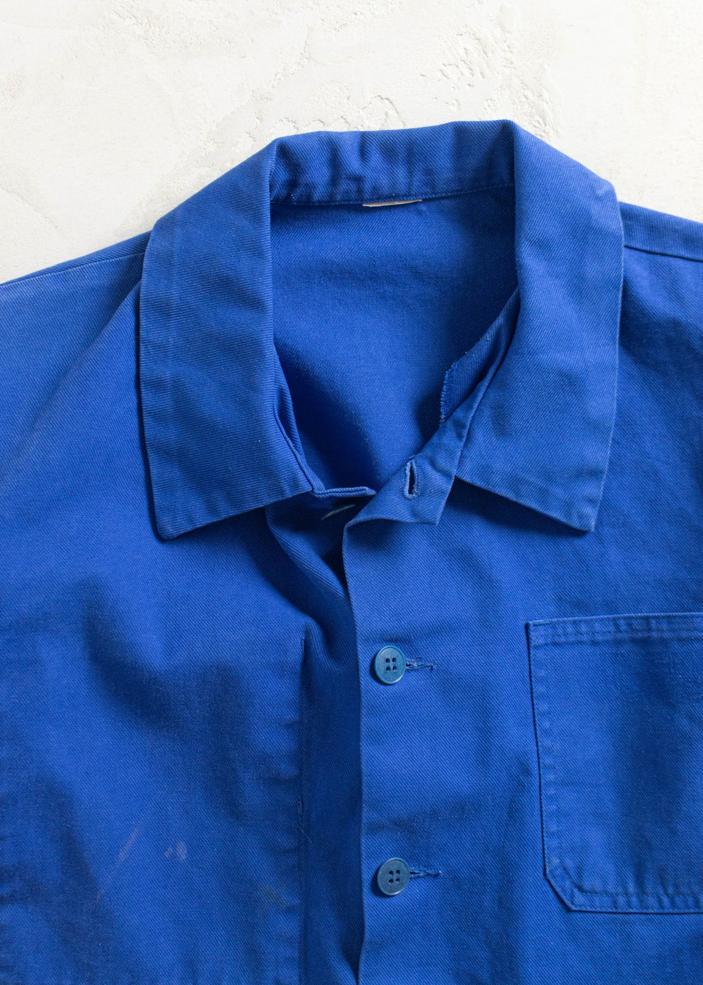 Vintage 1980s Bleu de Travail French Workwear Chore Jacket Size M/L