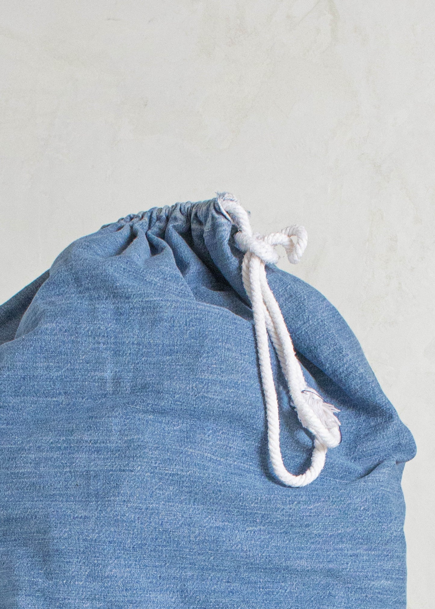 Vintage Denim Laundry Bag