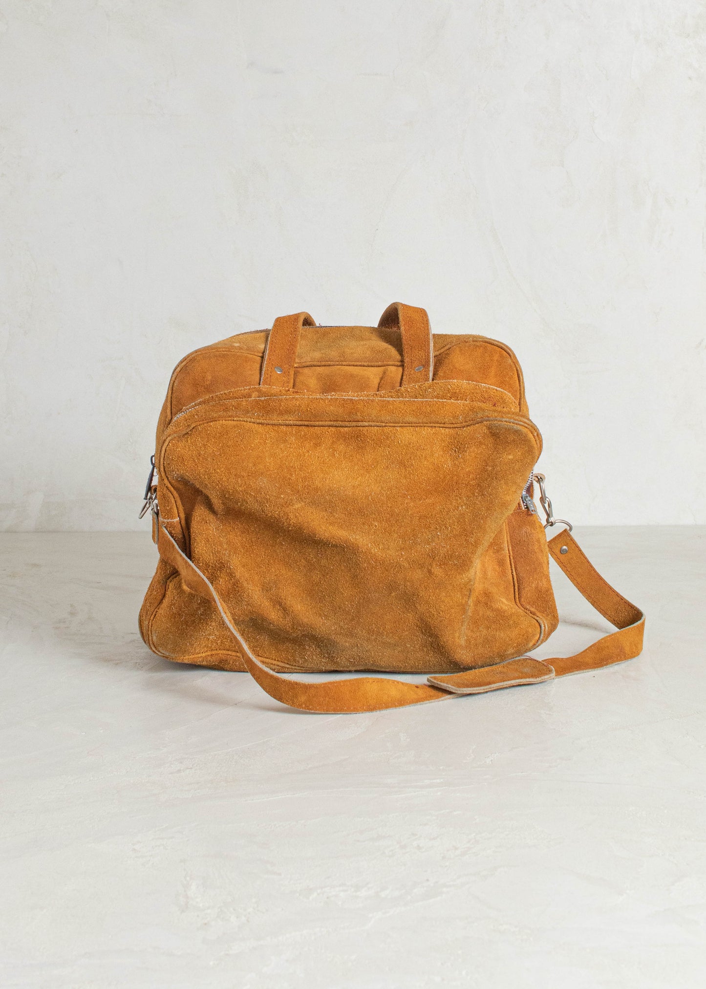 Vintage Heys Suede Duffle Bag