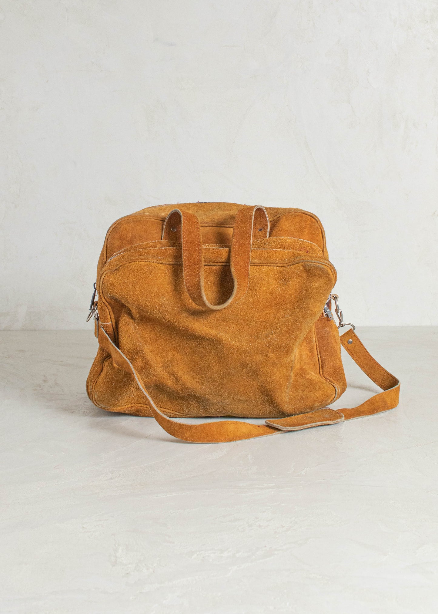 Vintage Heys Suede Duffle Bag