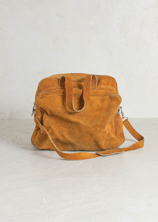 Vintage Heys Suede Duffle Bag