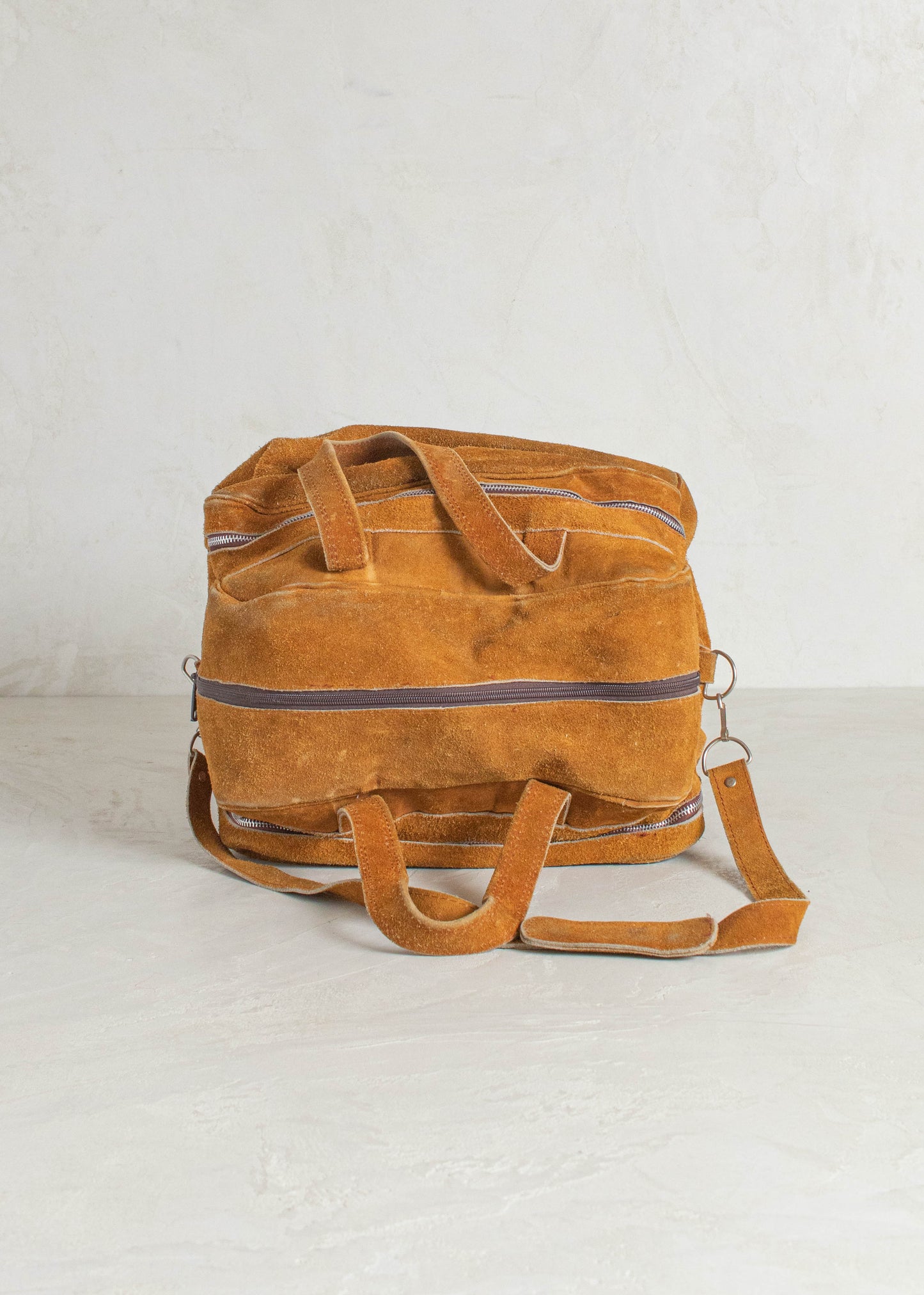 Vintage Heys Suede Duffle Bag