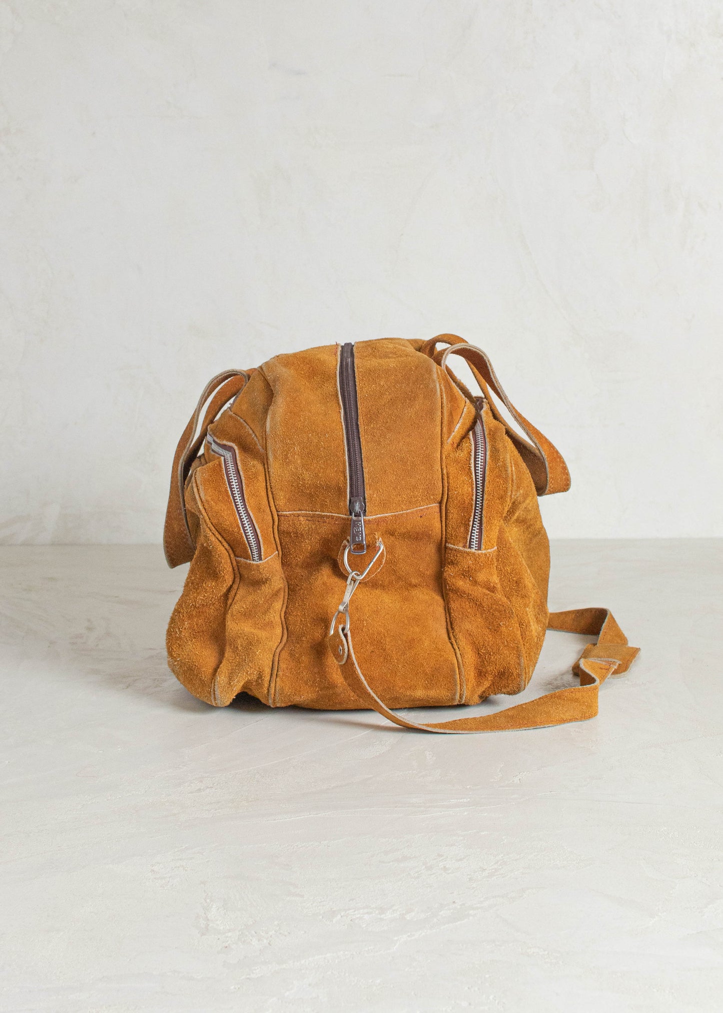 Vintage Heys Suede Duffle Bag