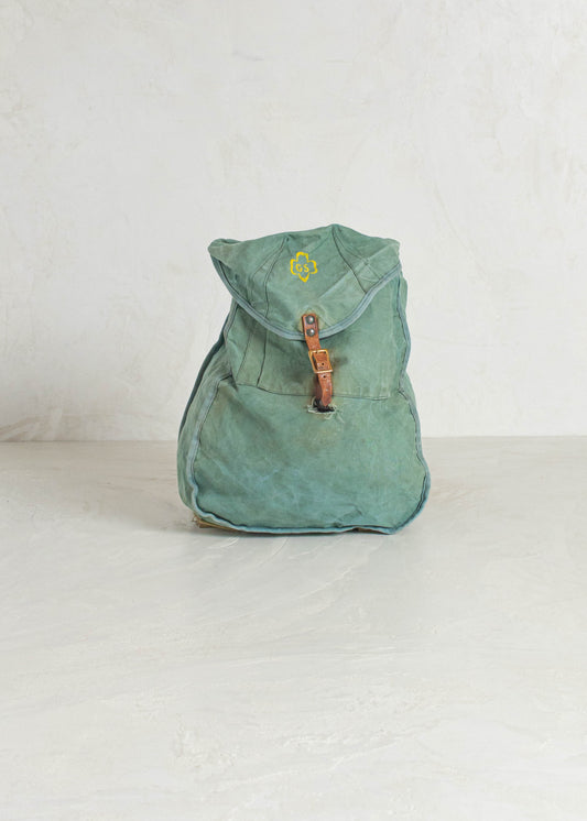 Vintage Girl Scouts of America Canvas Backpack