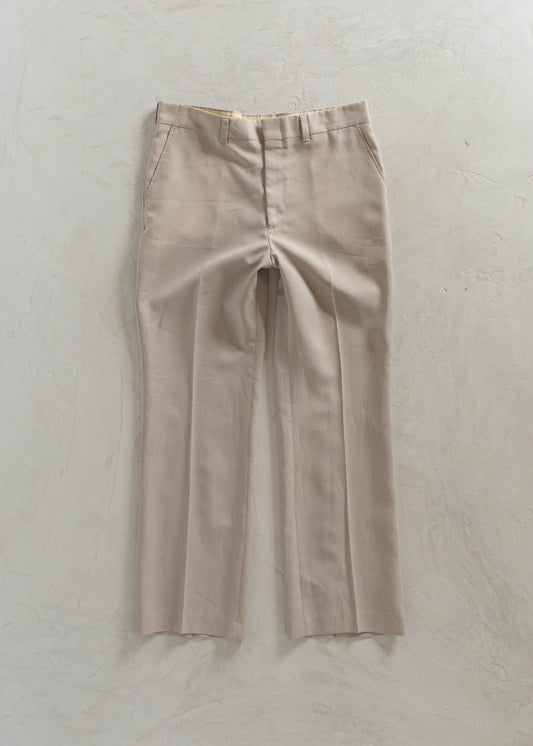 1980s Straight Leg Trousers Size Women's 30 Men's 32