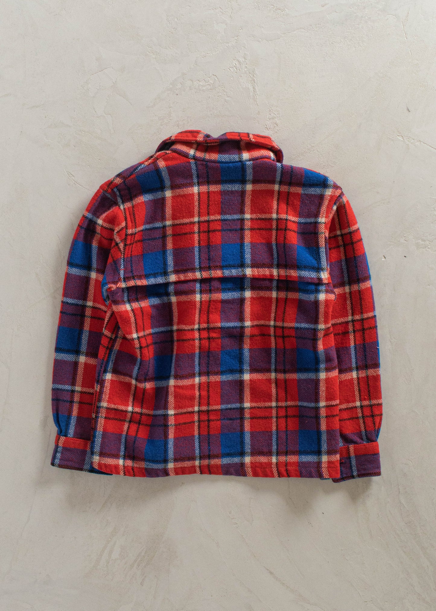 1990s Wool Flannel Button Up Shirt Size M/L