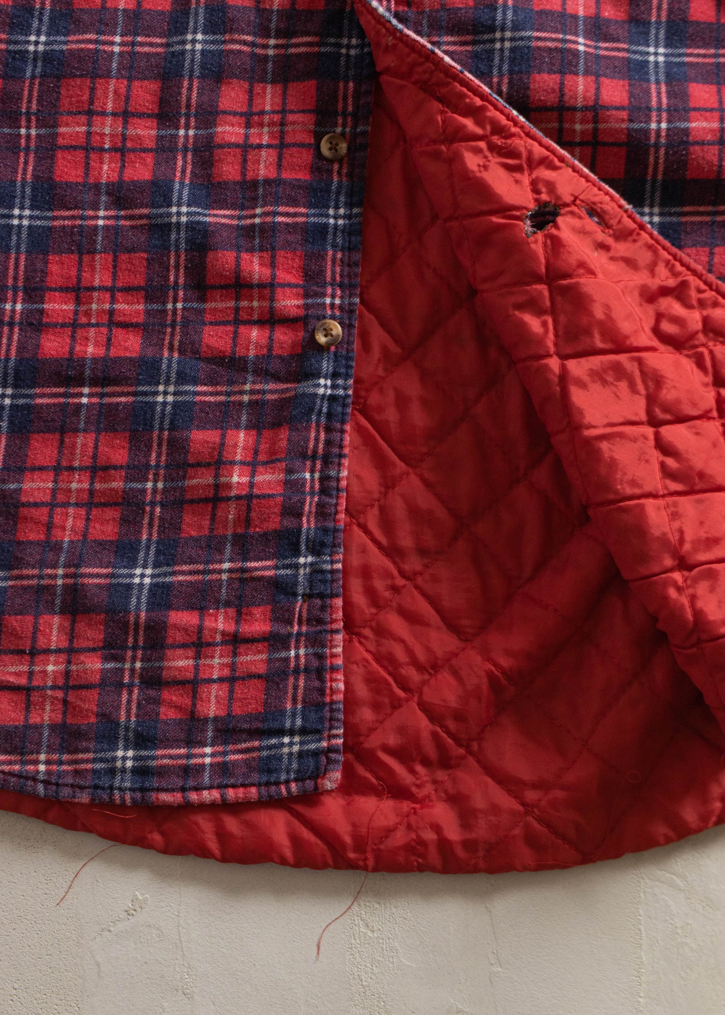 Vintage 1990s Padded Cotton Flannel Jacket Size XL/2XL