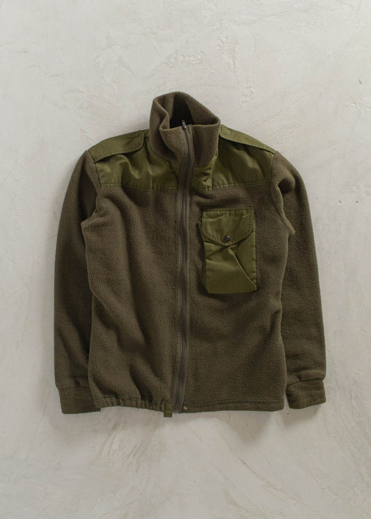 1990s Military Combat Polar Fleece Track Jacket Size S/M