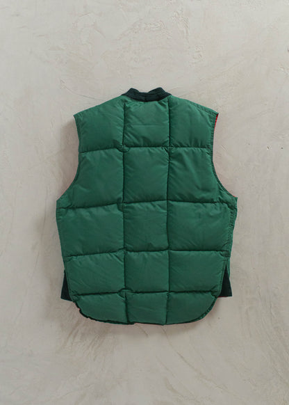 1980s Falcon Brand Reversible Nylon Down Puffer Vest Size S/M