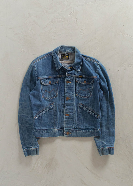 Vintage 1970s Maverick Blue Bell Denim Trucker Jacket Size XS/S