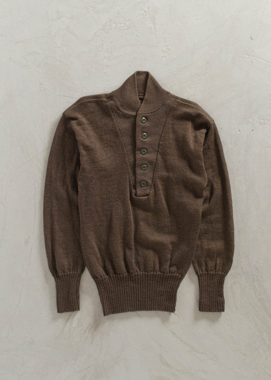 1980s Military Issue Wool Pullover Knit Size XS/S