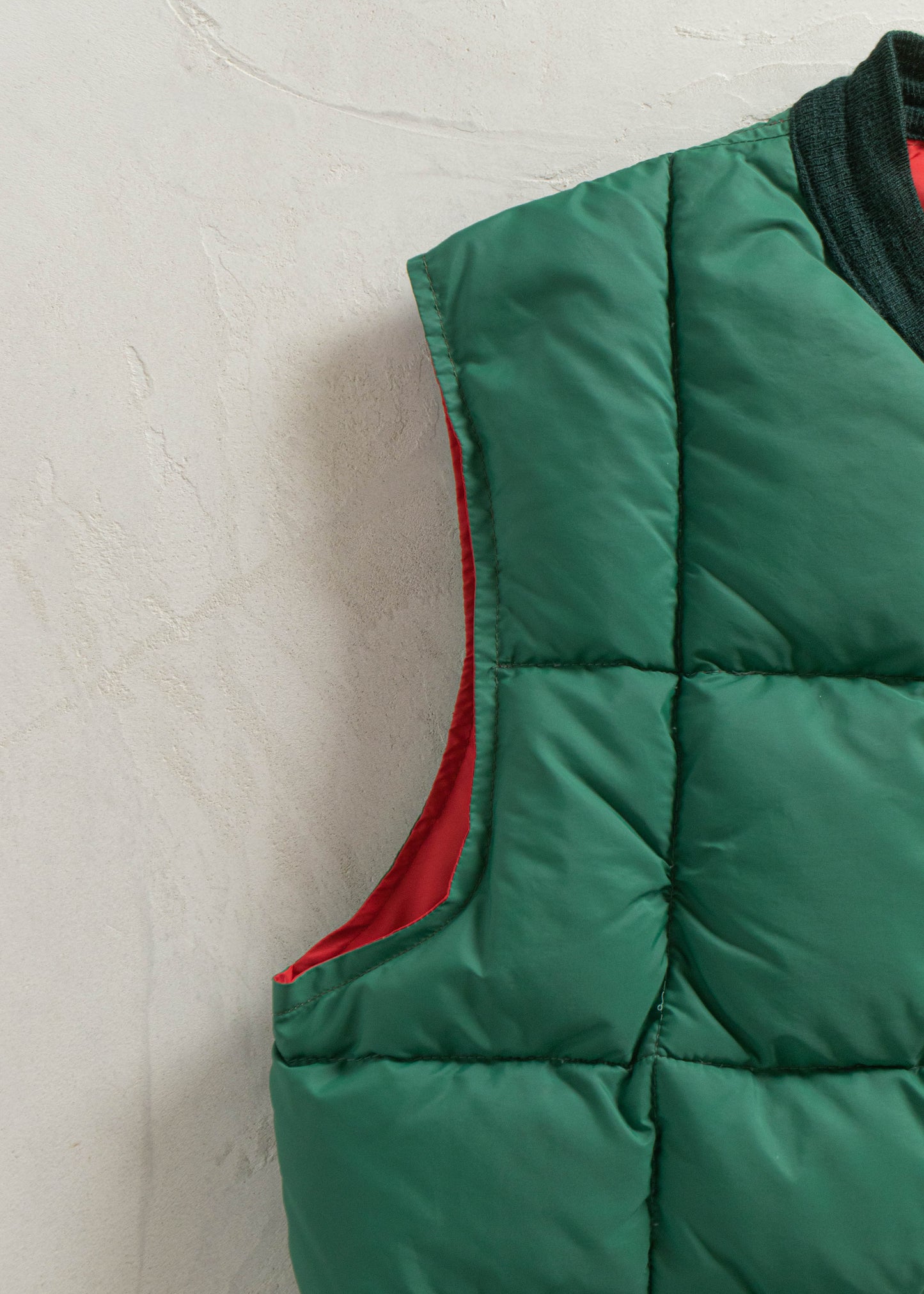 1980s Falcon Brand Reversible Nylon Down Puffer Vest Size S/M