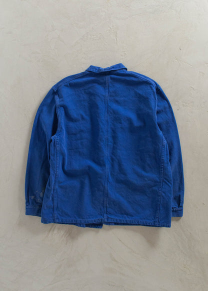 1980s Bleu de Travail French Workwear Chore Jacket Size XL/2XL