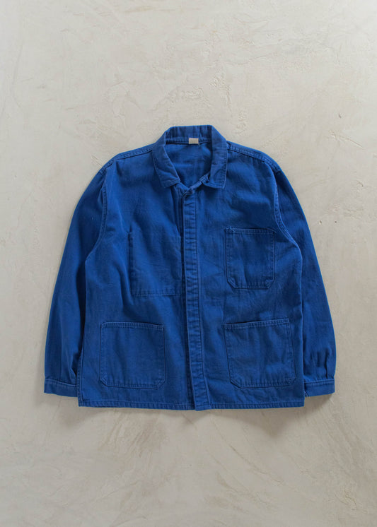 1980s Bleu de Travail French Workwear Chore Jacket Size XL/2XL