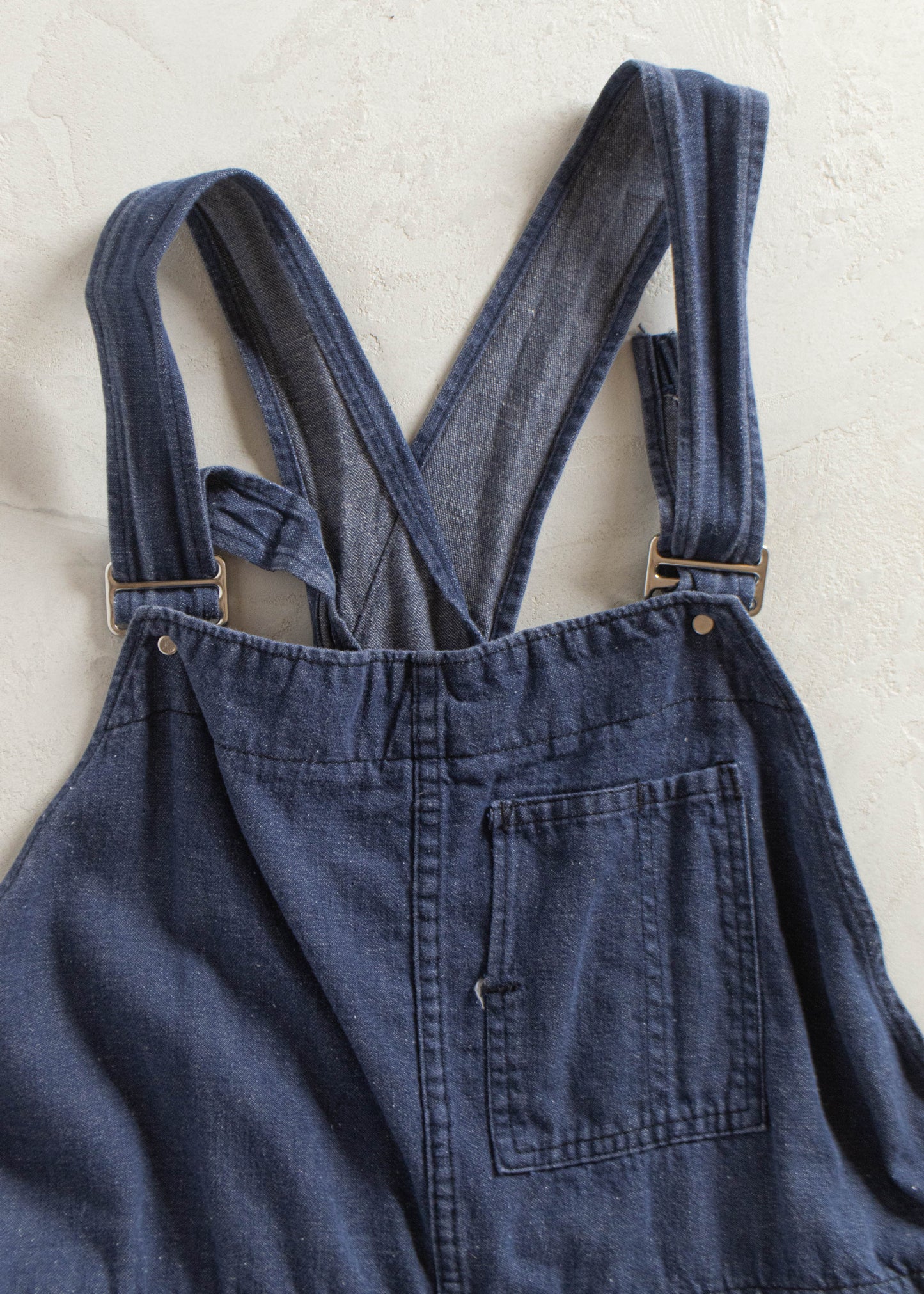 Vintage 1980s European Workwear Selvedge Denim Overalls Size L/XL