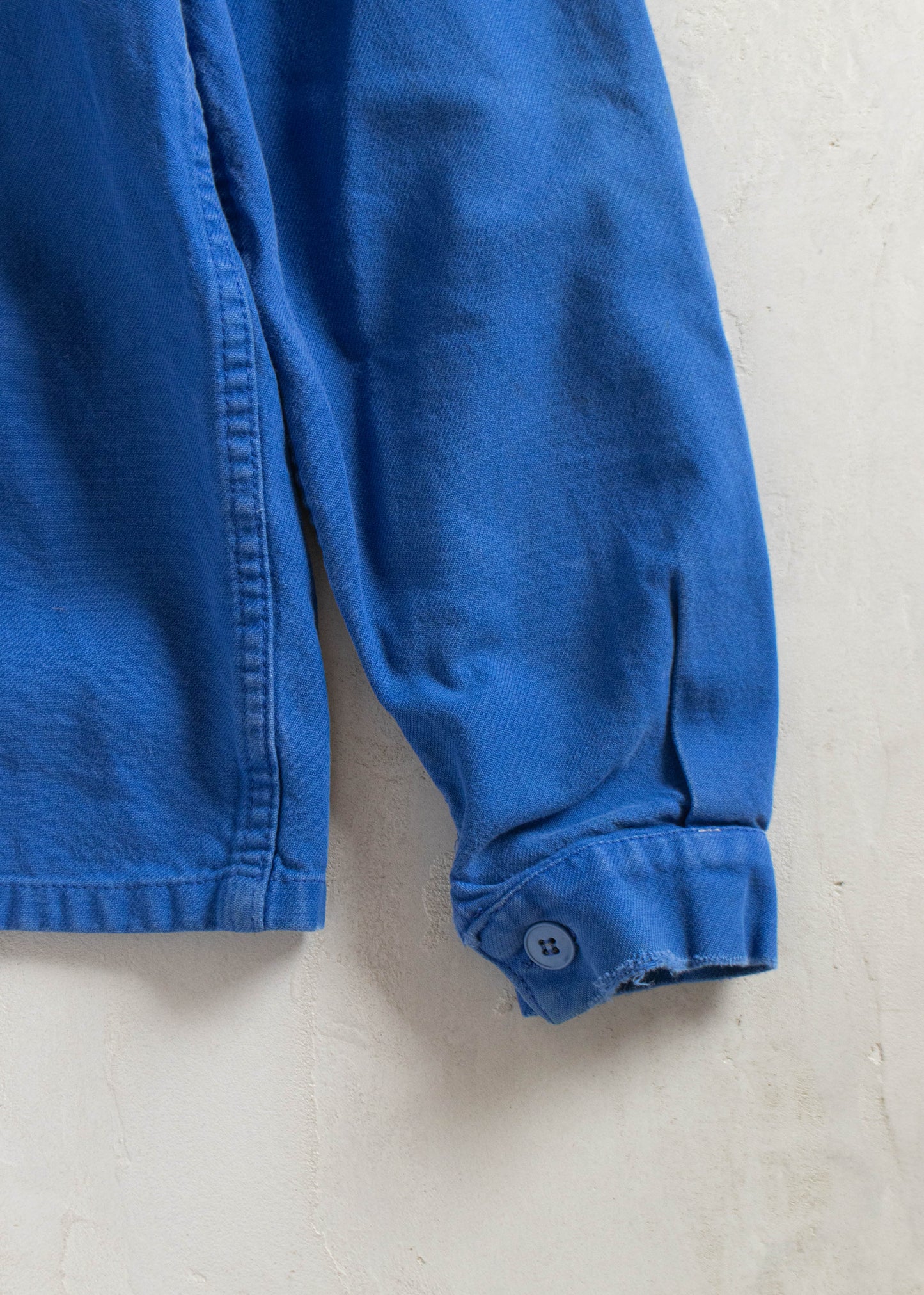 1980s Bleu de Travail French Workwear Chore Jacket Size S/M