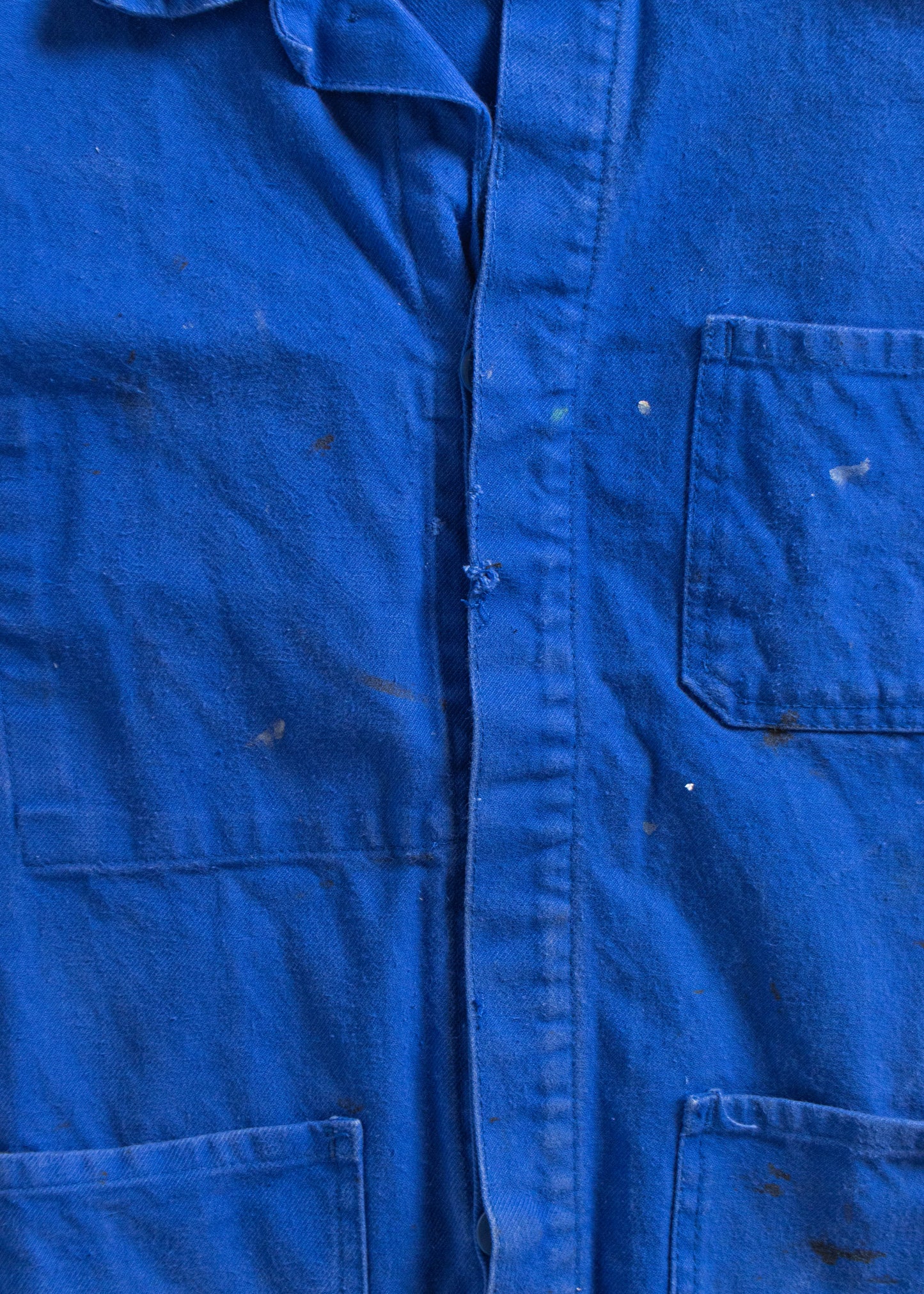 Vintage 1980s Ergos Bleu de Travail French Workwear Chore Jacket Size M/L