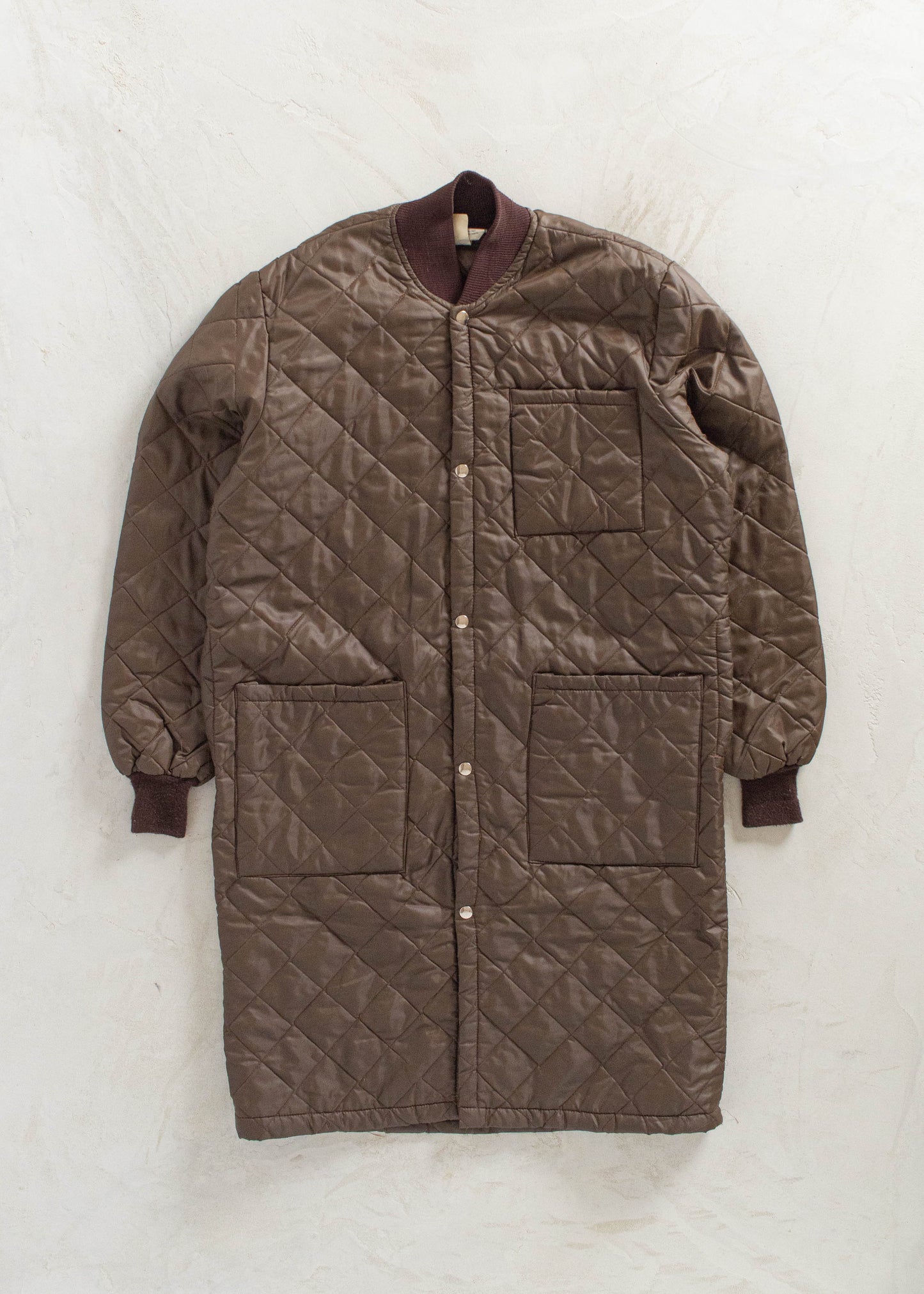 Vintage 1980s Long Quilted Liner Jacket Size L/XL