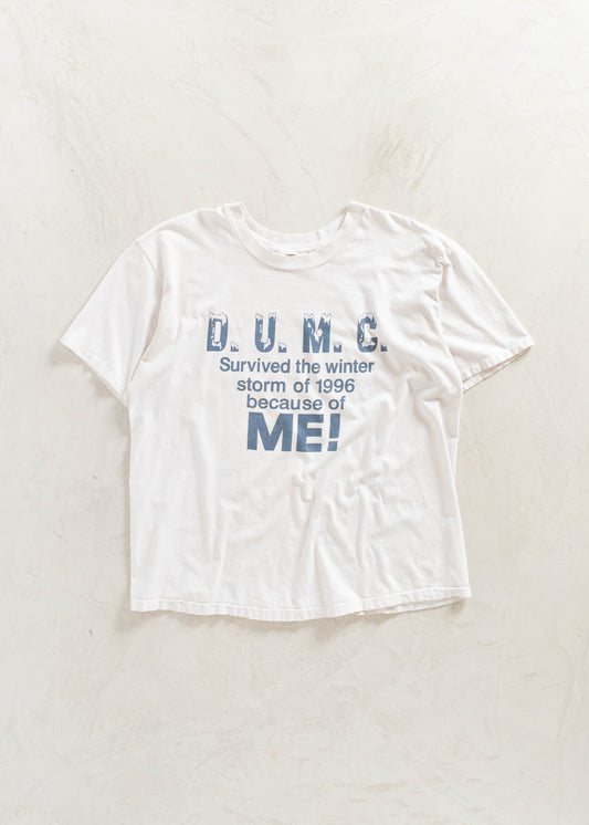 Vintage 1990s D.U.M.C Survived The Winter Storm T-Shirt Size XL/2XL