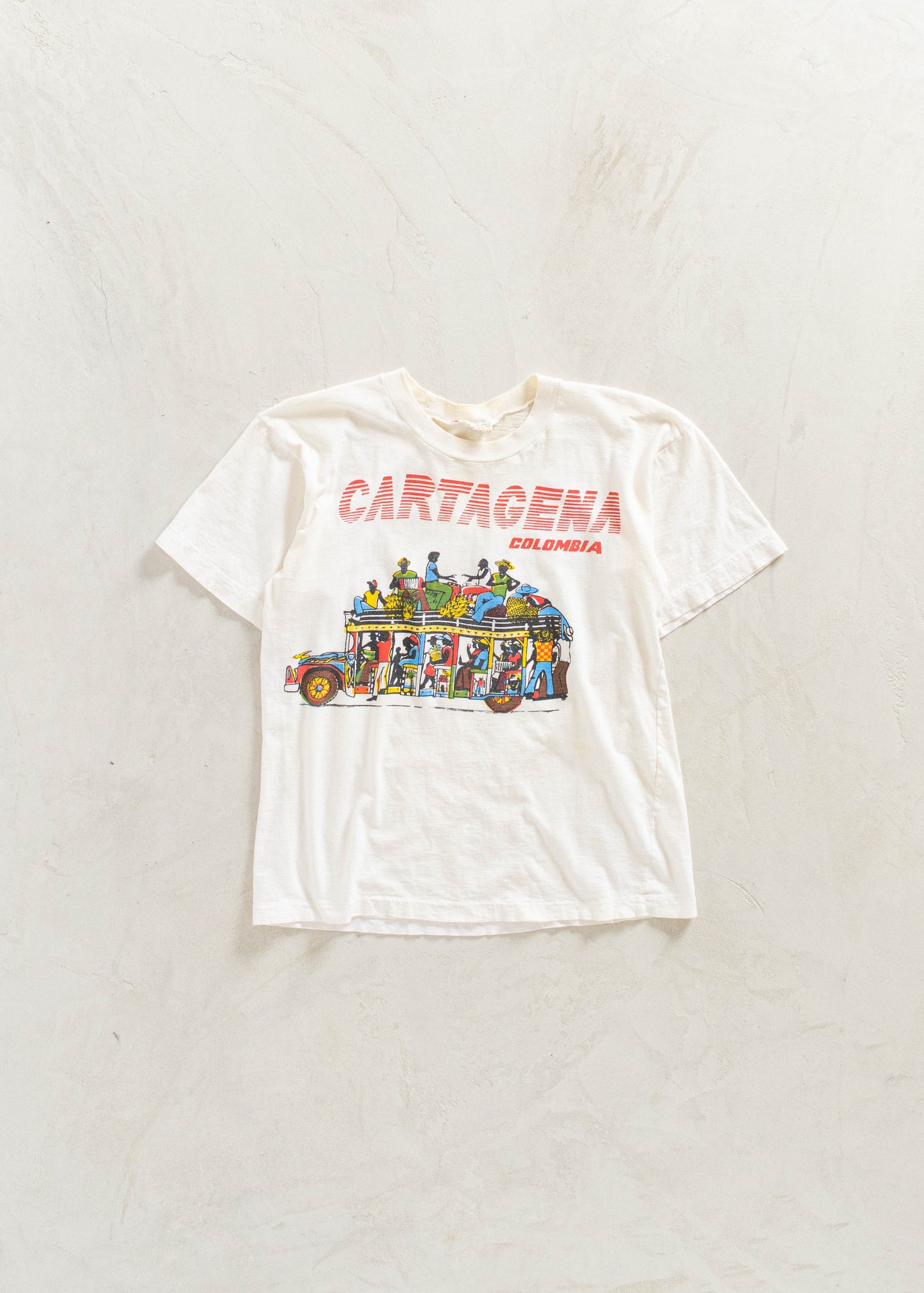 Vintage 1970s Cartagena Colombia T-Shirt Size XS/S