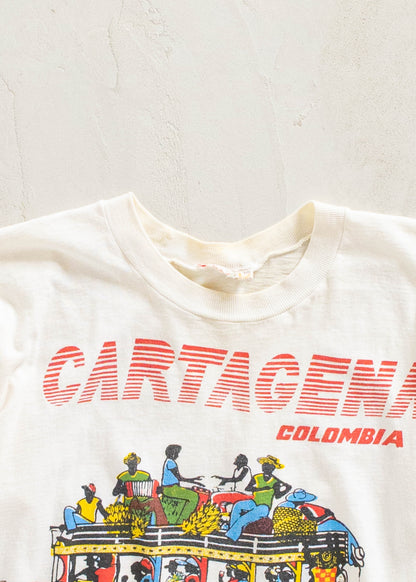 Vintage 1970s Cartagena Colombia T-Shirt Size XS/S