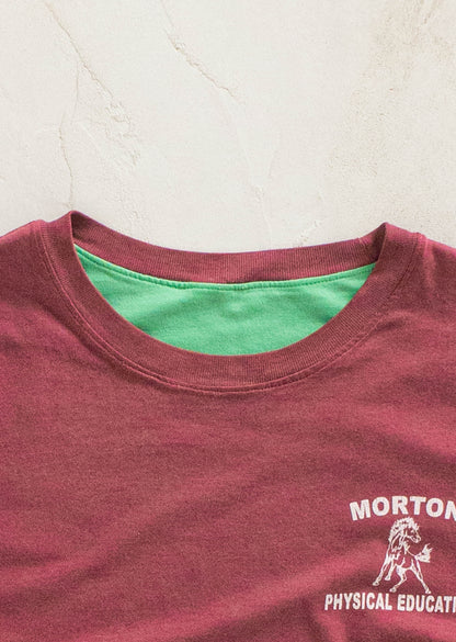 Vintage 1970s Morton Physical Education Double Layer Sport T-Shirt Size L/XL