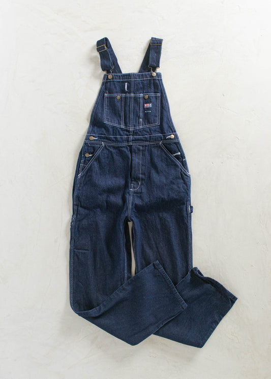 1980s USA Works Deadstock Denim Overall Size M/L