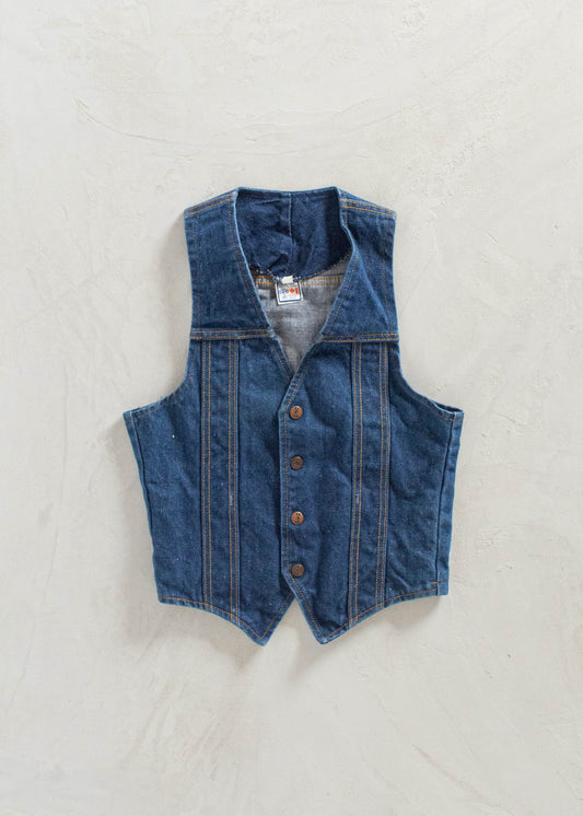 1970s GWG Denim Vest Size 2XS/XS