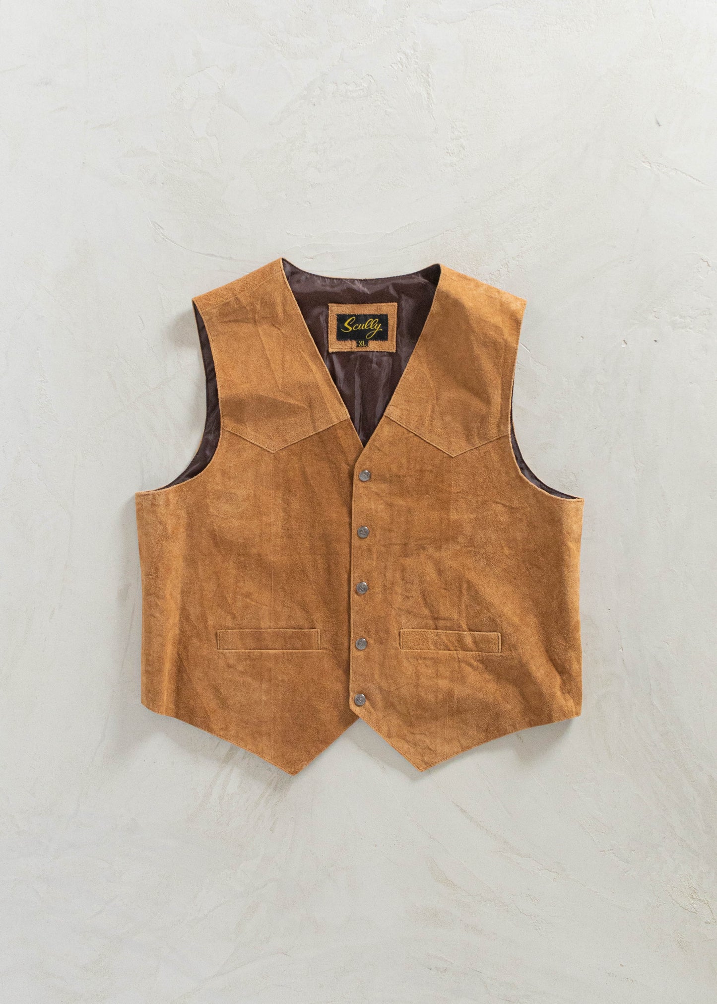 Vintage 1970s Suede Vest Size L/XL